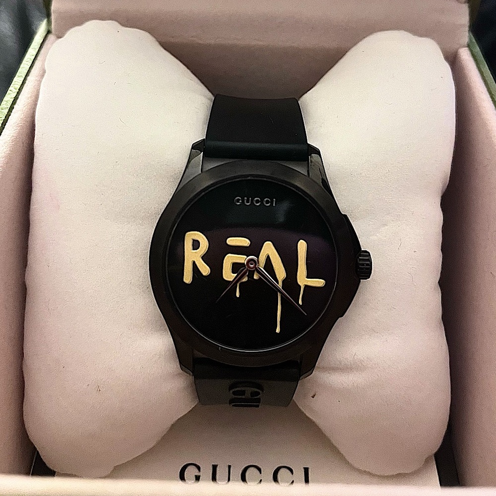 Gucci Ghost REAL black and yellow watch